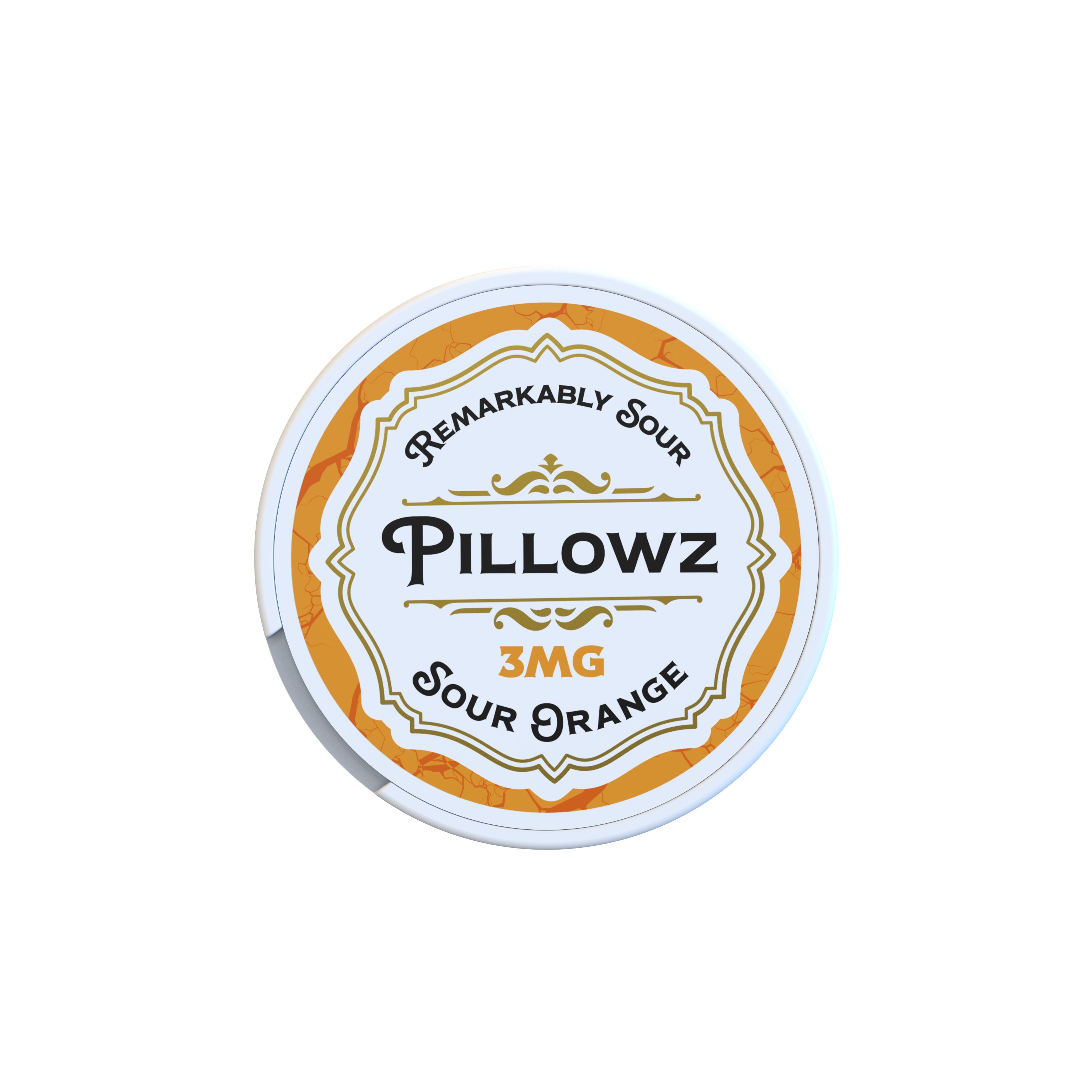 Pillowz Pouches 5pk Sour Orange, nicotine pouch, nic pouch